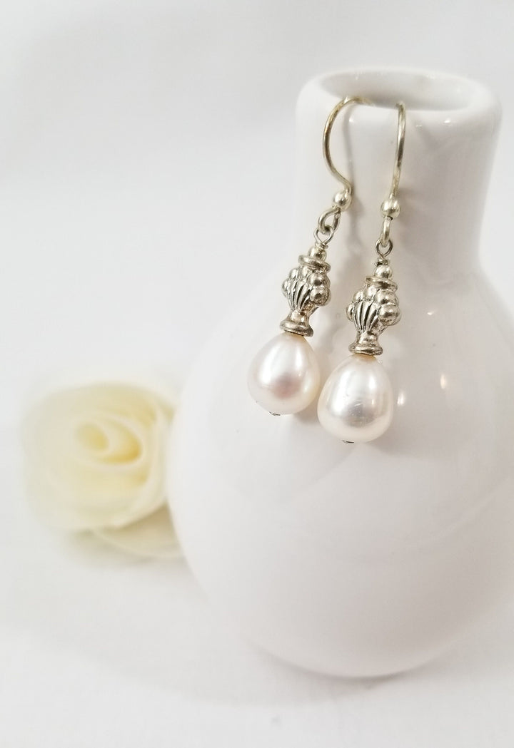 Pearl Finial Earrings