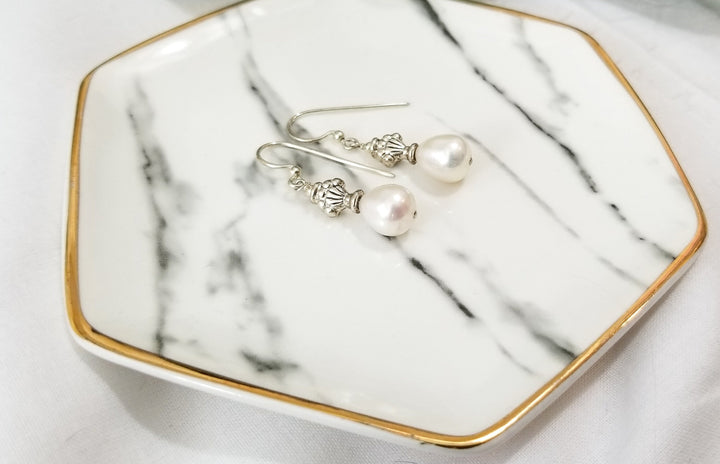 Pearl Finial Earrings