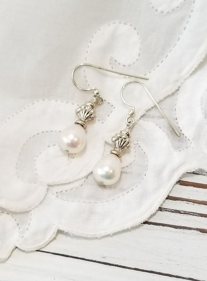 Pearl Finial Earrings