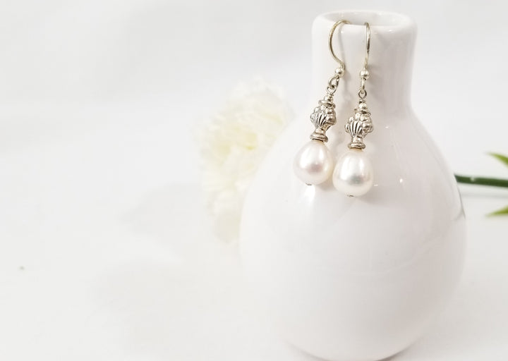 Pearl Finial Earrings