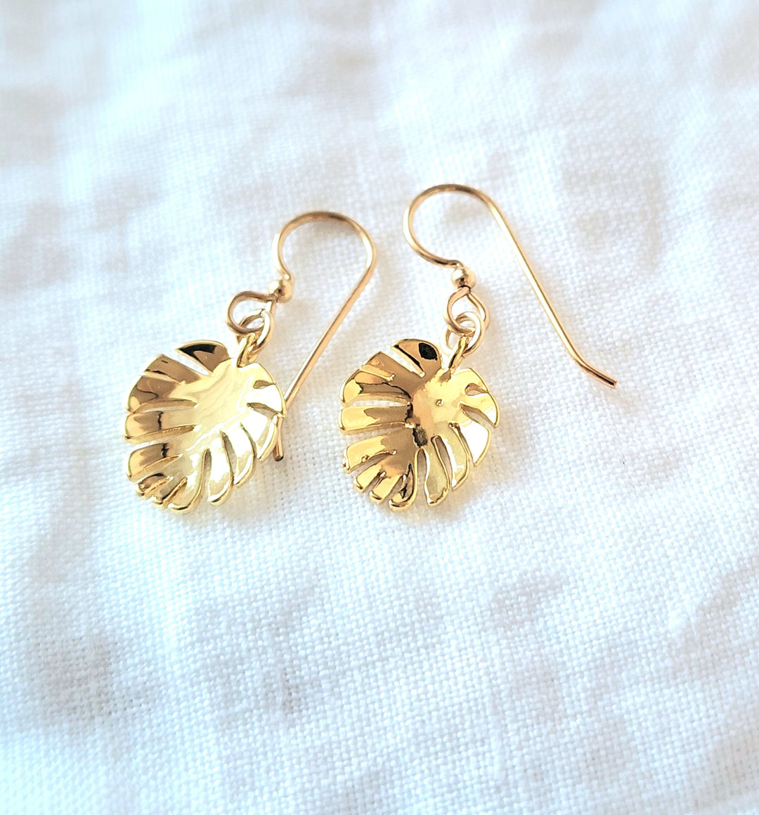 Monstera Earrings
