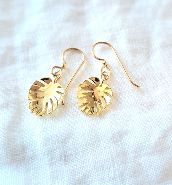 Monstera Earrings