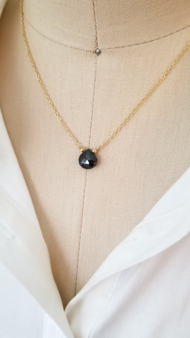 Spinel Droplet Necklace