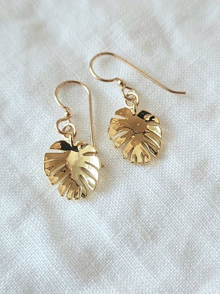 Monstera Earrings