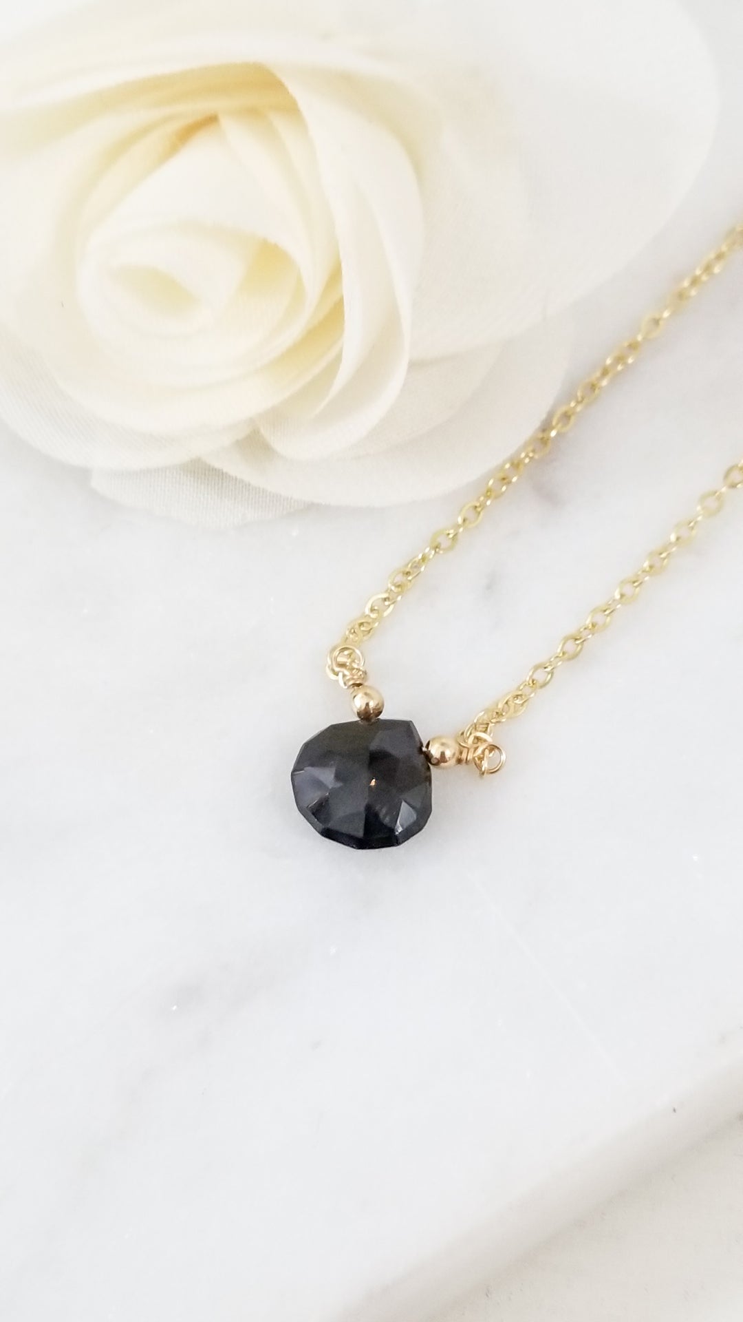Spinel Droplet Necklace