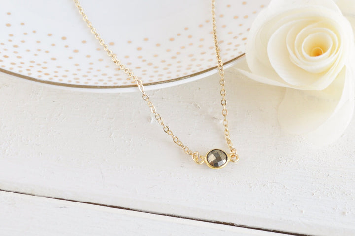 Petit Pyrite Necklace