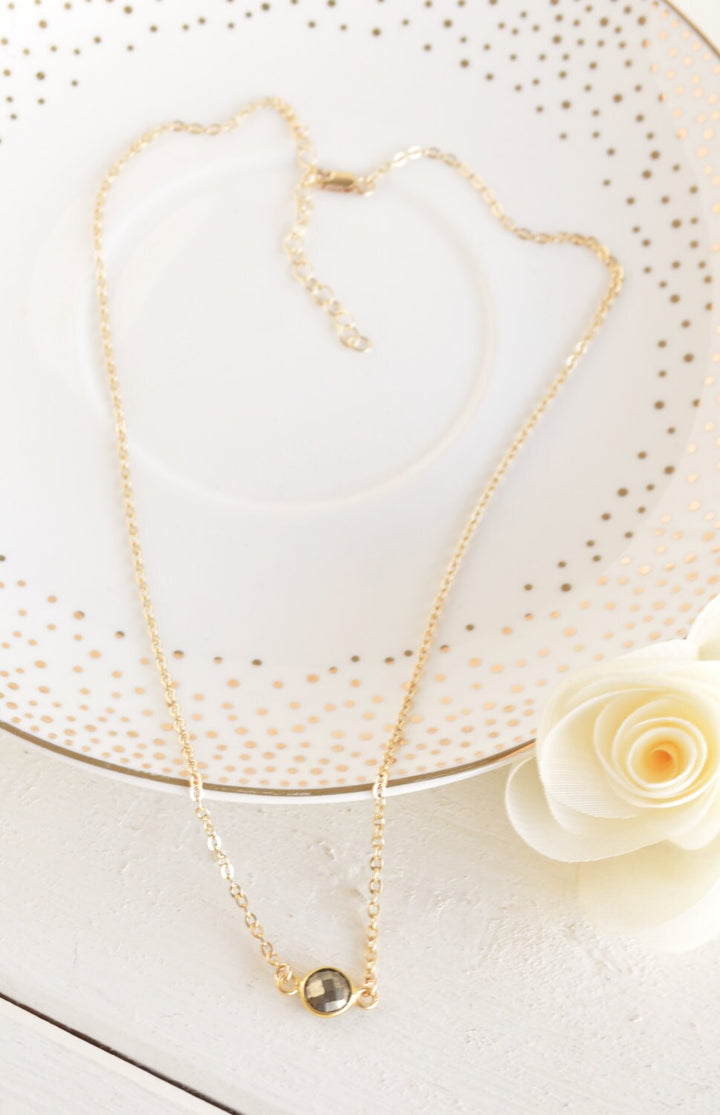 Petit Pyrite Necklace