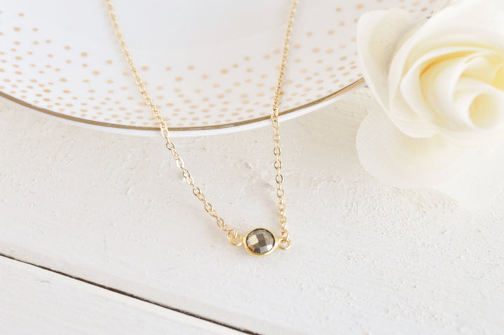 Petit Pyrite Necklace