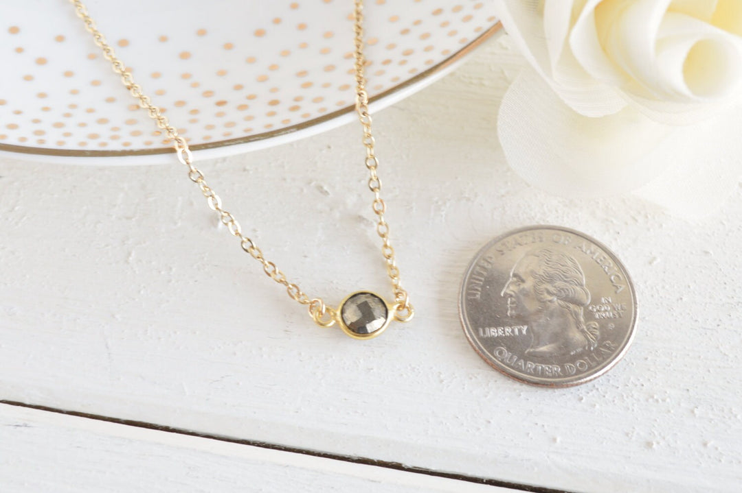 Petit Pyrite Necklace