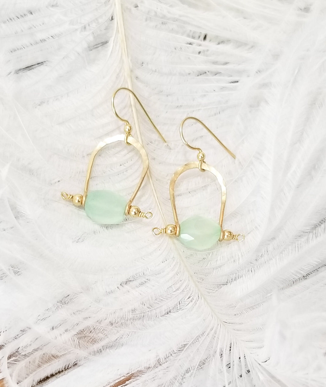 Bit & Bridle Chalcedony Earrings
