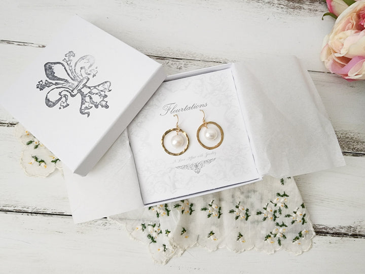 Full Circle Earrings in Gold
