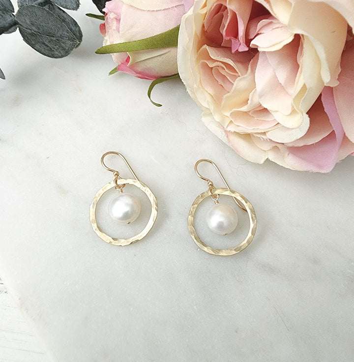 Full Circle Earrings in Gold
