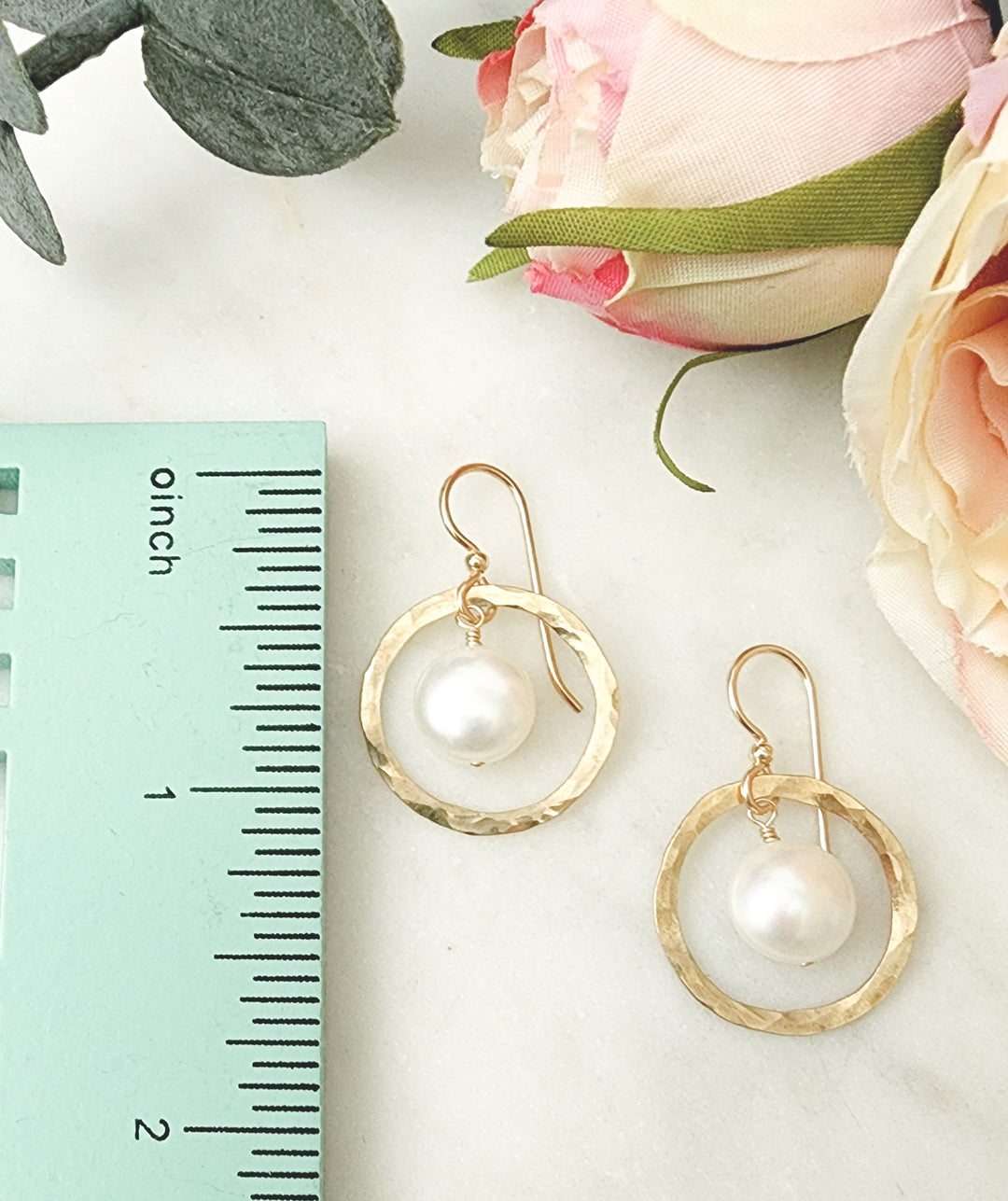 Full Circle Earrings in Gold