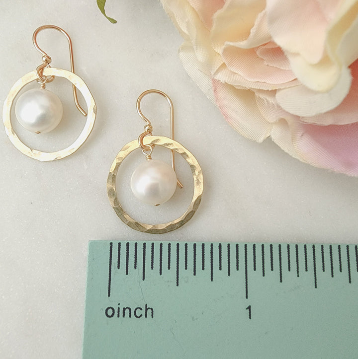 Full Circle Earrings in Gold