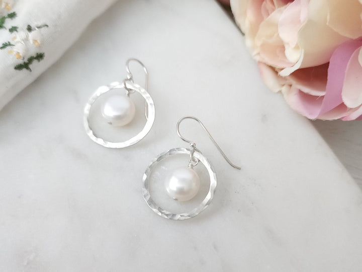 Full Circle Earrings in Silver